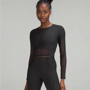 lululemon athletica Black Crop Top